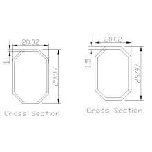 Custom Nonstandard Anodized Aluminium Tube Clamps